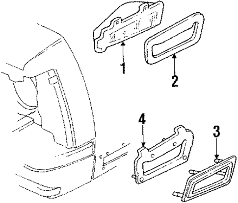 Corner Lamps for 1988 Pontiac Safari #0
