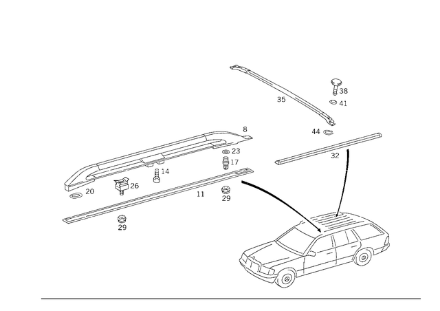 1248400524 - : Carrier for Mercedes-Benz: 300TD, 300TE Image