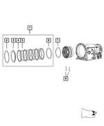 68028660AB - NAG1; W5A580; 5-Speed; Automatic Transmission: B2 Brake Clutch Stack Up Clutch Package for Mopar Image