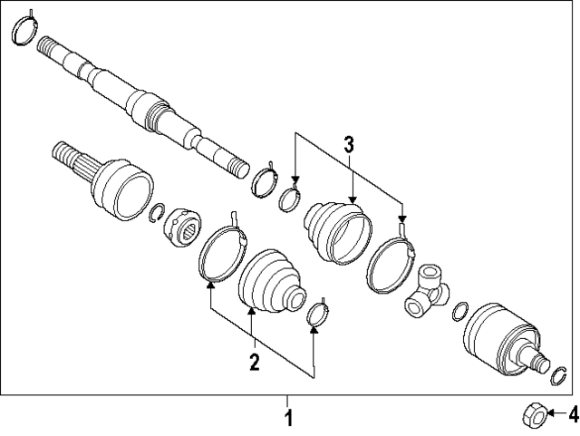 89116521A - : Axle Nut for Nissan Image