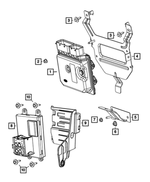 68084109AD - Electrical: Engine Control Module Bracket for Dodge: Dart Image