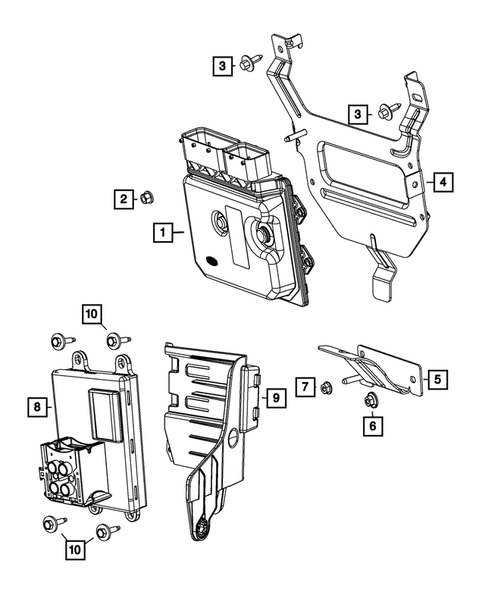 Keys, Modules and Engine Controllers for 2016 Dodge Dart #3