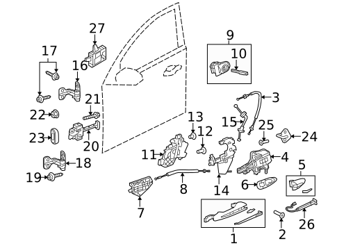 Lock & Hardware for 2013 Jaguar XJ #0