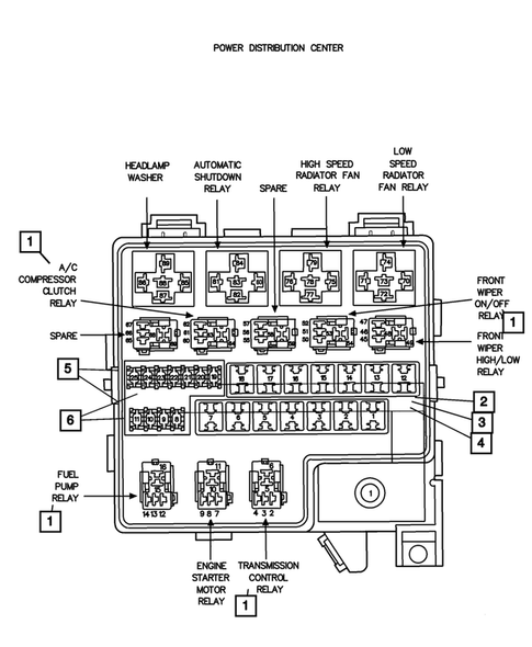 Relays for 2005 Chrysler Sebring #0