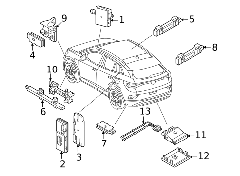 Keyless Entry Components for 2022 Volkswagen ID.4 #0