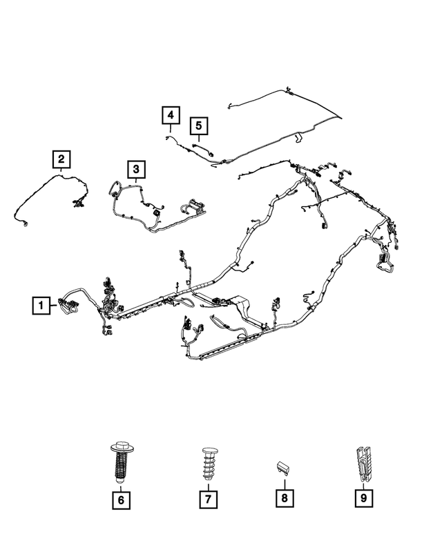 68231286AE - Electrical: Body Wiring for Mopar Image image
