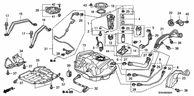 Fuel Tank (3) for 2006 Honda Accord #0