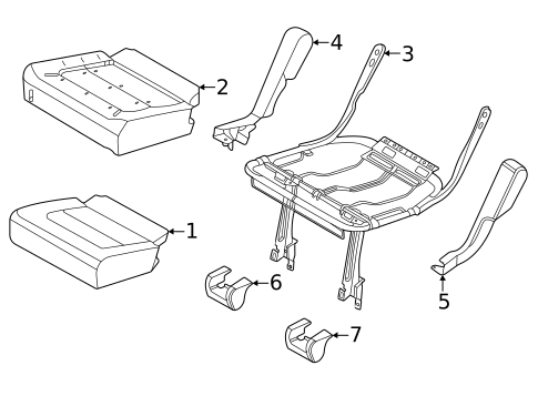 Rear Seat Components for 2021 Ford Bronco #6