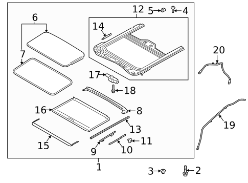 Sunroof for 2019 Kia Forte #0
