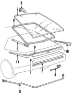 MB112782 - Body: Lift Gate Panel for Dodge: Conquest Image