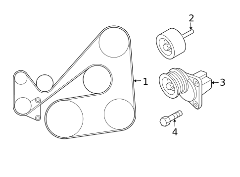 Belts & Pulleys for 2011 Mazda CX-7 #0