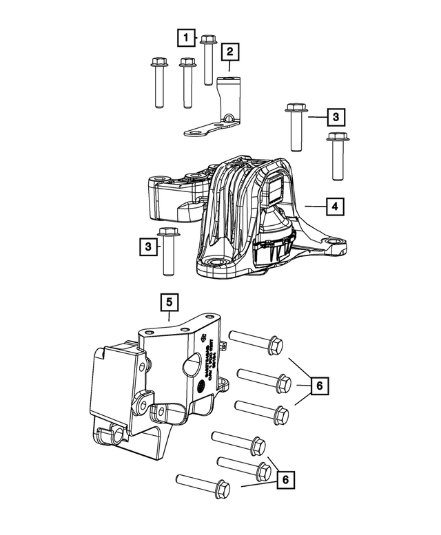 68092565AA - 1.4L Gas; Engine: A/c Line Bracket for Mopar Image