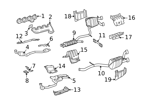 Exhaust Manifold for 2009 Mercedes-Benz CLS63 AMG #0