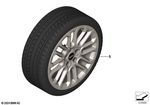 36115A8FFA8 - : Tpm Wheel W/Tire Winter Vibrant Silver for Mini Image