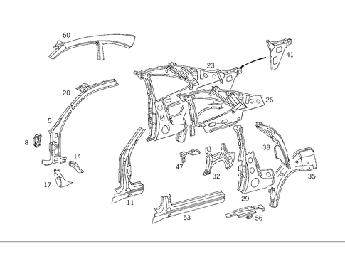 Side Panels for 1999 Mercedes-Benz CLK430 #0