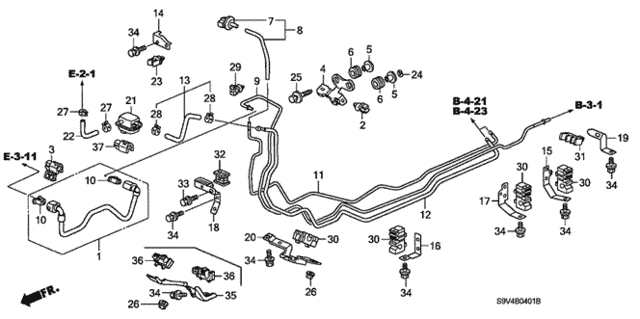 Fuel Pipe (2) for 2005 Honda Pilot #0