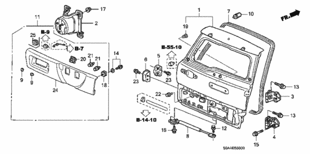 Tailgate for 2006 Honda CR-V #0