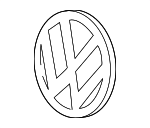 5H0941600AASO - Body: Emblem for Volkswagen Image