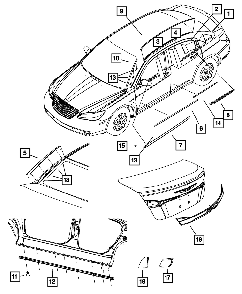 Body Side Molding - Mopar (ZF80TZZAA)