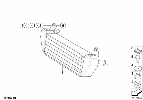 Oil Cooler for 2007 BMW-Motorrad R 1200 ST #0