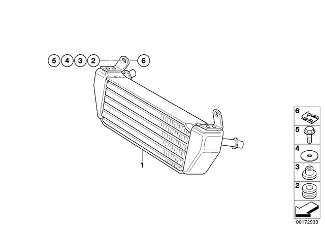 46631451277 - Cooling: Rubber Grommet -  for BMW-Motorrad Image