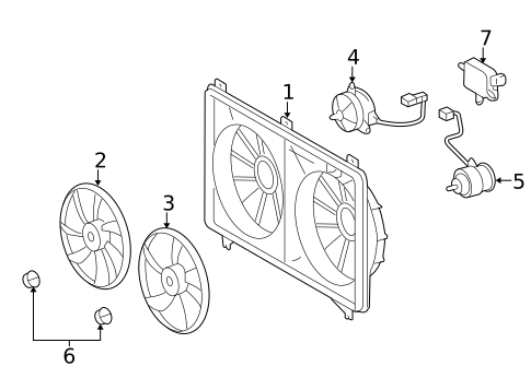 Cooling Fan for 2015 Lexus LS600h #0