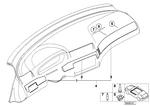 51458234729 - Vehicle Trim: Decorative Strip, Dashboard Left for BMW Image