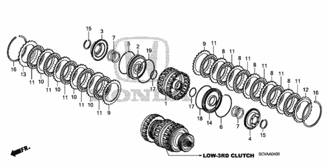 AT Clutch (Low-3rd) for 2008 Honda Element #0
