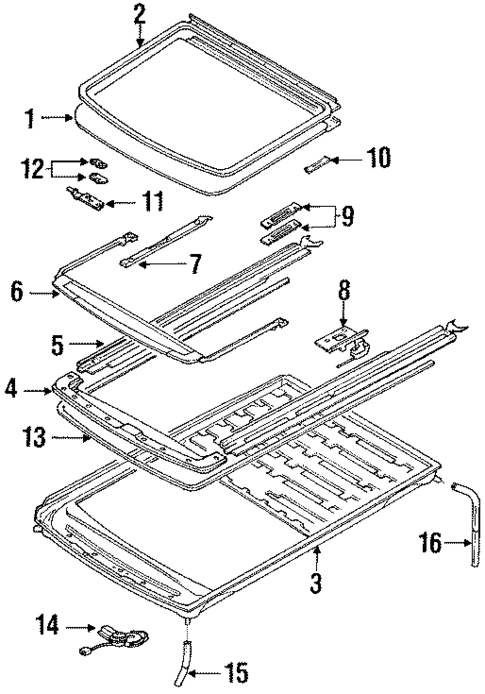 Sunroof for 1989 Toyota Corolla #0