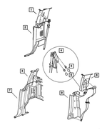 5GR31TL2AC - Interior Trim: B Pillar Molding, Left for Mopar Image