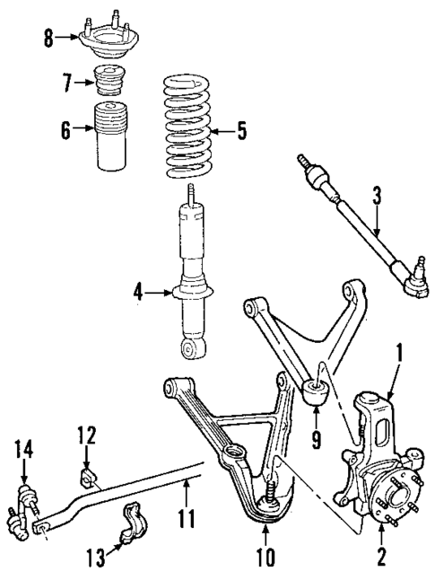 Rear Suspension for 2010 Saturn Sky #1