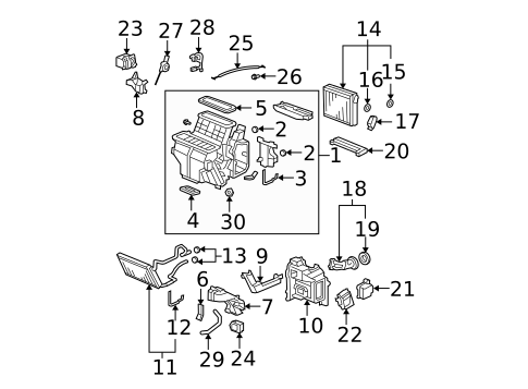 Condenser, Compressor & Lines for 2011 Acura MDX #2