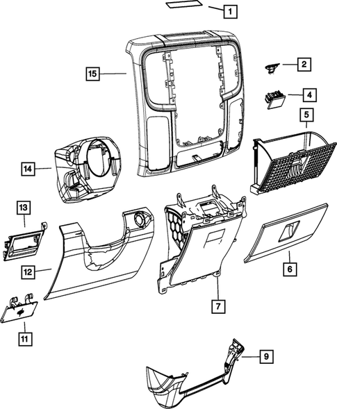 Instrument Panel for 2016 Ram 3500 #2
