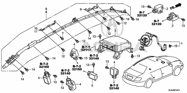 SRS Unit (2) for 2012 Acura RL #0