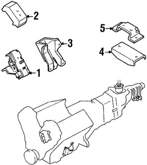Engine & Trans Mounting for 2002 Honda Passport #0