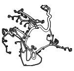 LR005972 - Electrical: Engine Harness for Land Rover: LR2 Image