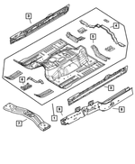 52058643AG - : Transmission Crossmember for Mopar Image