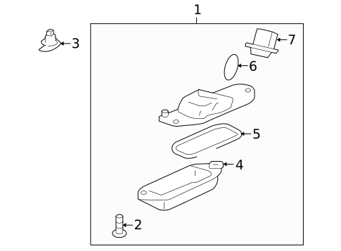 License Lamps for 2010 Mitsubishi Lancer #0