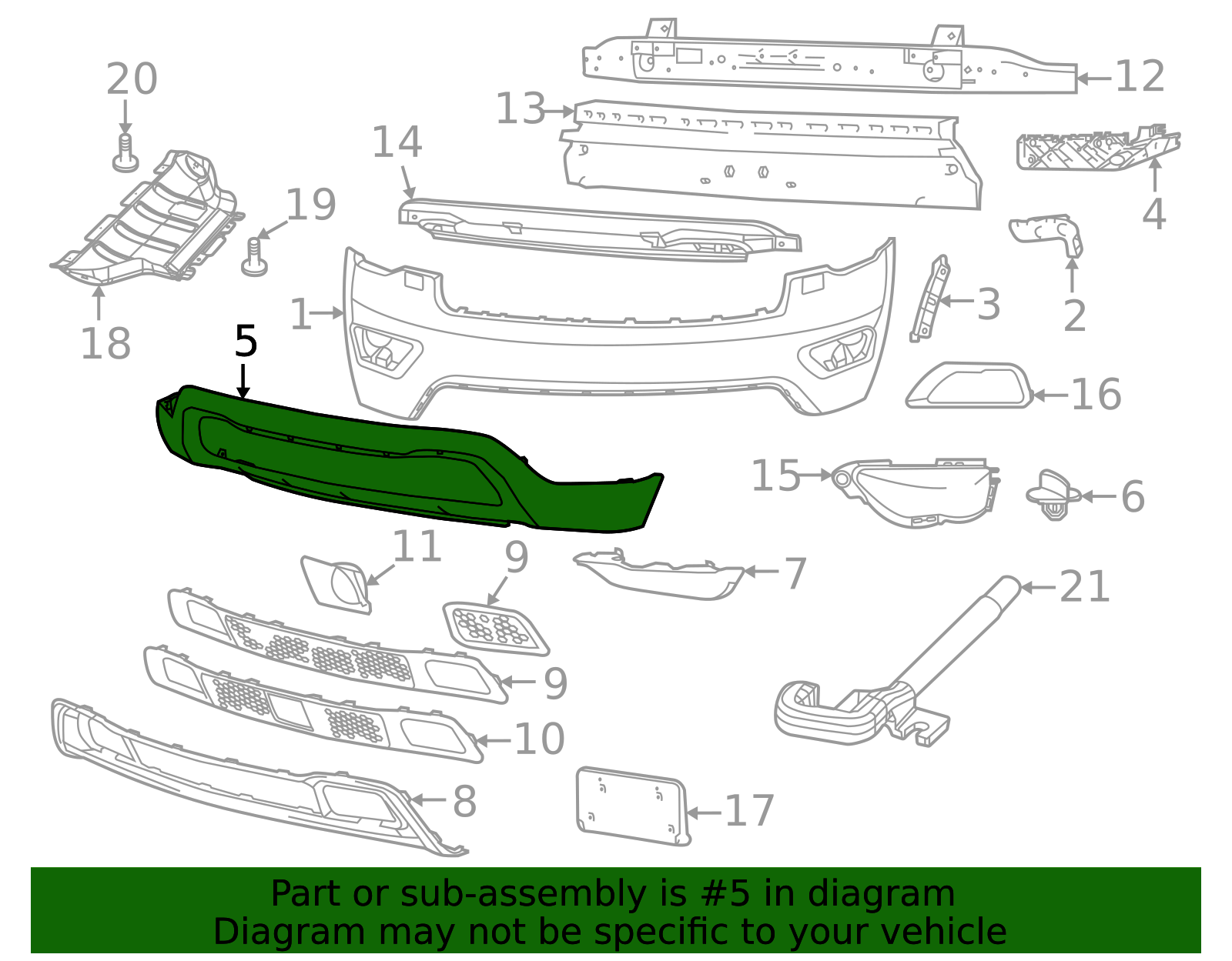2016-2022 Jeep Lower Cover 5XV45TZZAA | Mopar Parts Canada
