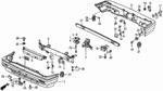 66871611000 - Interior/Bumper: NUT, CENTER PANEL for Honda Image