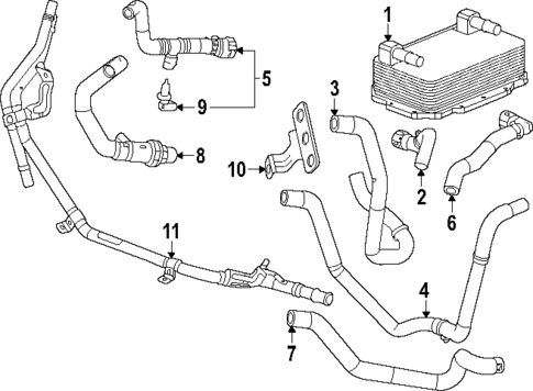 Trans Oil Cooler for 2024 Chevrolet Corvette #1
