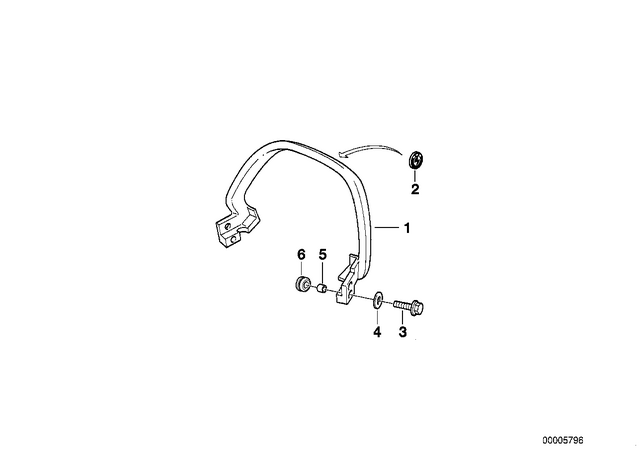 46542325713 - Frame and Mounting Parts: Handle - Silber for BMW-Motorrad Image