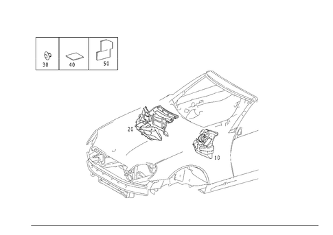 Insulation in Passenger and Luggae Compartment for 1999 Mercedes-Benz SLK230 #0