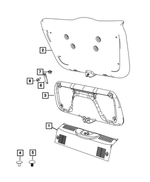 1RZ72JXWAA - Interior Trim: Liftgate Pull Strap for Fiat: 500 Image