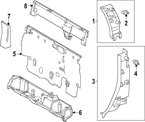 Interior Trim - Cab for 2025 Toyota Tacoma #1