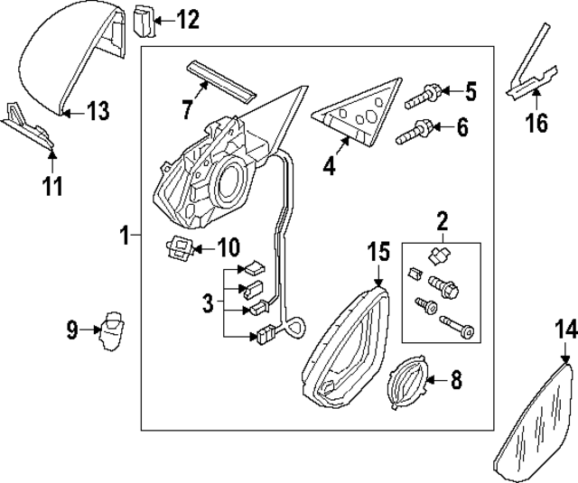 4KL857528C3Q7 - Body: Mirror Cover for Audi Image