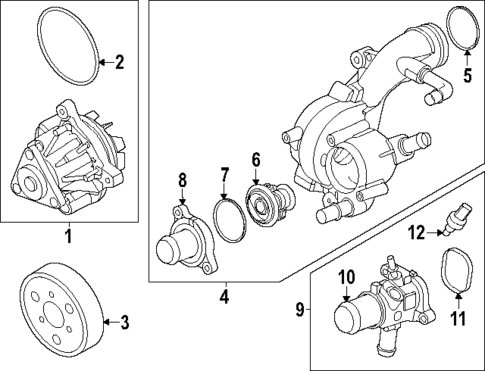Water Pump for 2025 Ford Maverick #0