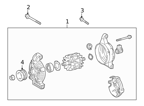 Alternator for 2016 Lexus GX460 #1