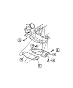 6101962 - Engine Mounting: Hex Flange Head Bolt for Mopar Image