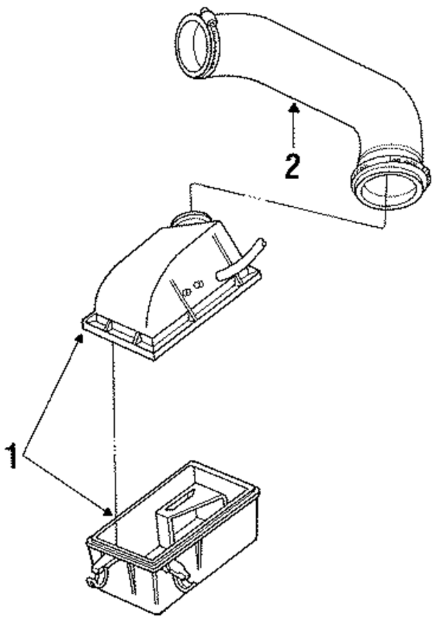 F2TZ9600C - Engine: Air Cleaner Assembly for Ford: Ranger Image
